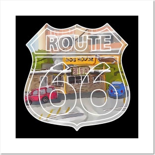 The Dog House on Route 66, in Albuquerque New Mexico - WelshDesigns Posters and Art